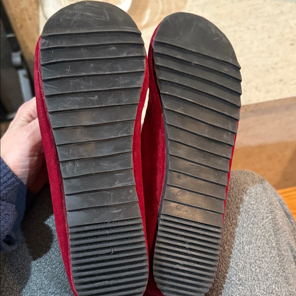 Fringe Embroidered Red Boots - image 11